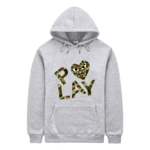 Comme Des Garcons Play Camo Hoodie